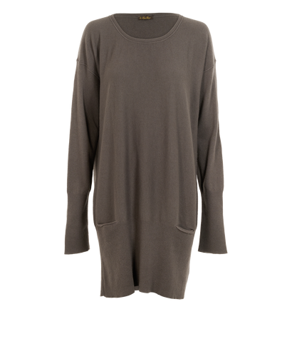 Loro Piana Knit Dress, &pound;250, Clothing, Grey, Cashmere, Front view