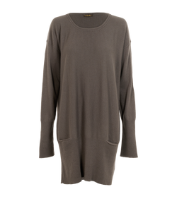 Loro Piana Knit Dress, Cashmere, Grey, UK18, 3*