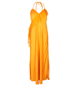 Self-Portrait Jacquard Dress, Viscose, Orange, 12