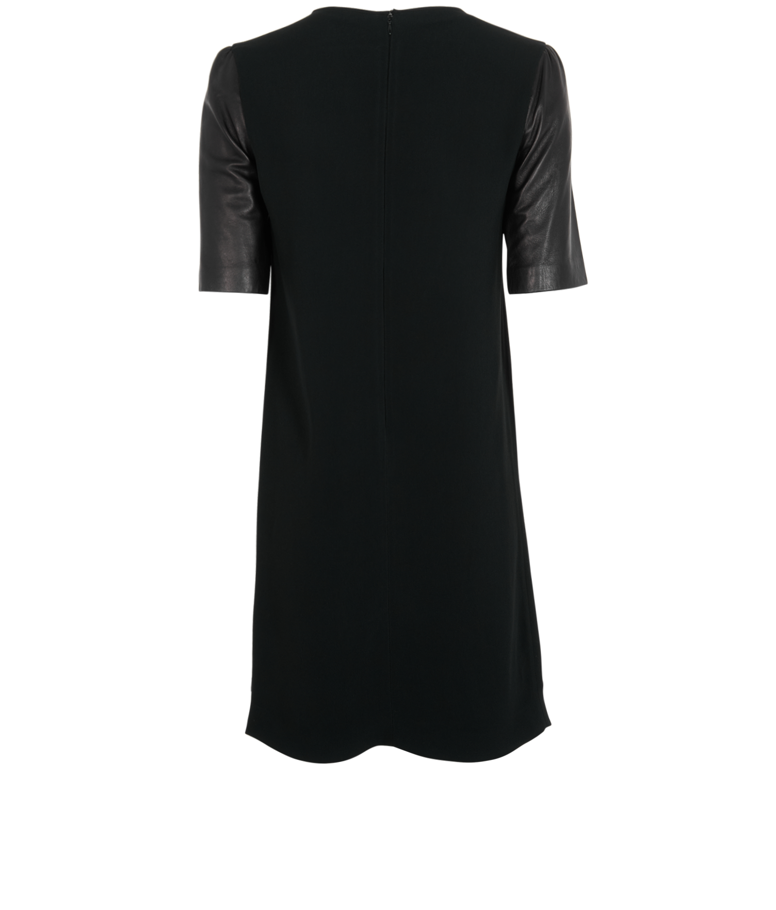 Miu Miu See-Through Short-Sleeve Dress, &pound;110, Clothing, Black, Acetate/Viscose, Back view