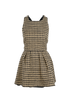 Christian Dior Houndstooth Dress, &pound;695, Clothing, Beige/Black, Cotton/Silk, Front view