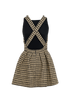 Christian Dior Houndstooth Dress, &pound;695, Clothing, Beige/Black, Cotton/Silk, Back view