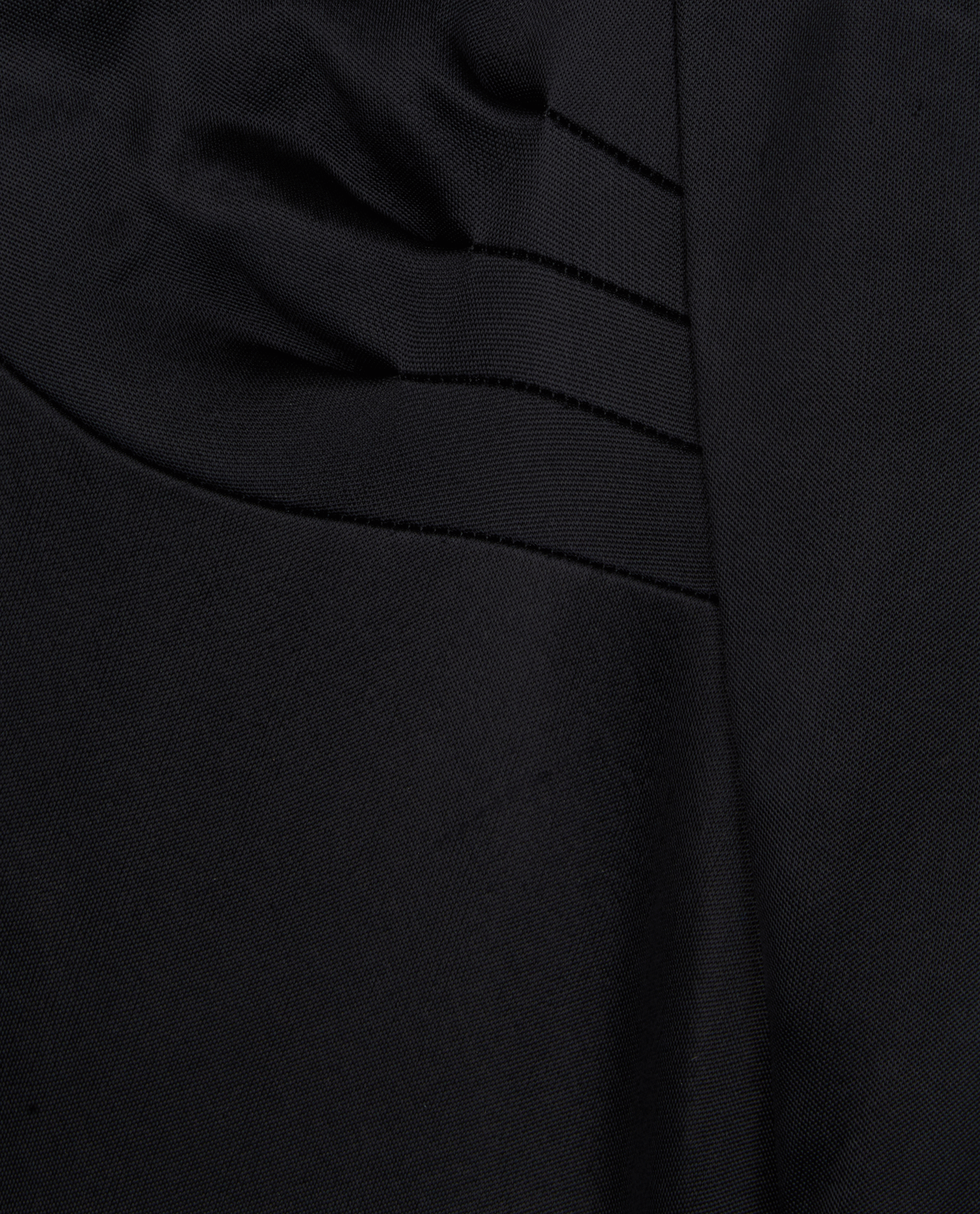 Prada Wrap Neck Dress, &pound;180, Clothing, Black, Acetate/Viscose, Other view