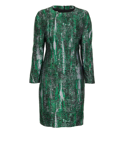 Stella McCartney Midi Dress, &pound;195, Clothing, Green, Polyester (Polymer)/Silk, Front view