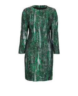 Stella McCartney Midi Dress, Poli/SIlk, Green, UK12, 2*