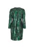 Stella McCartney Midi Dress, &pound;195, Clothing, Green, Polyester (Polymer)/Silk, Back view