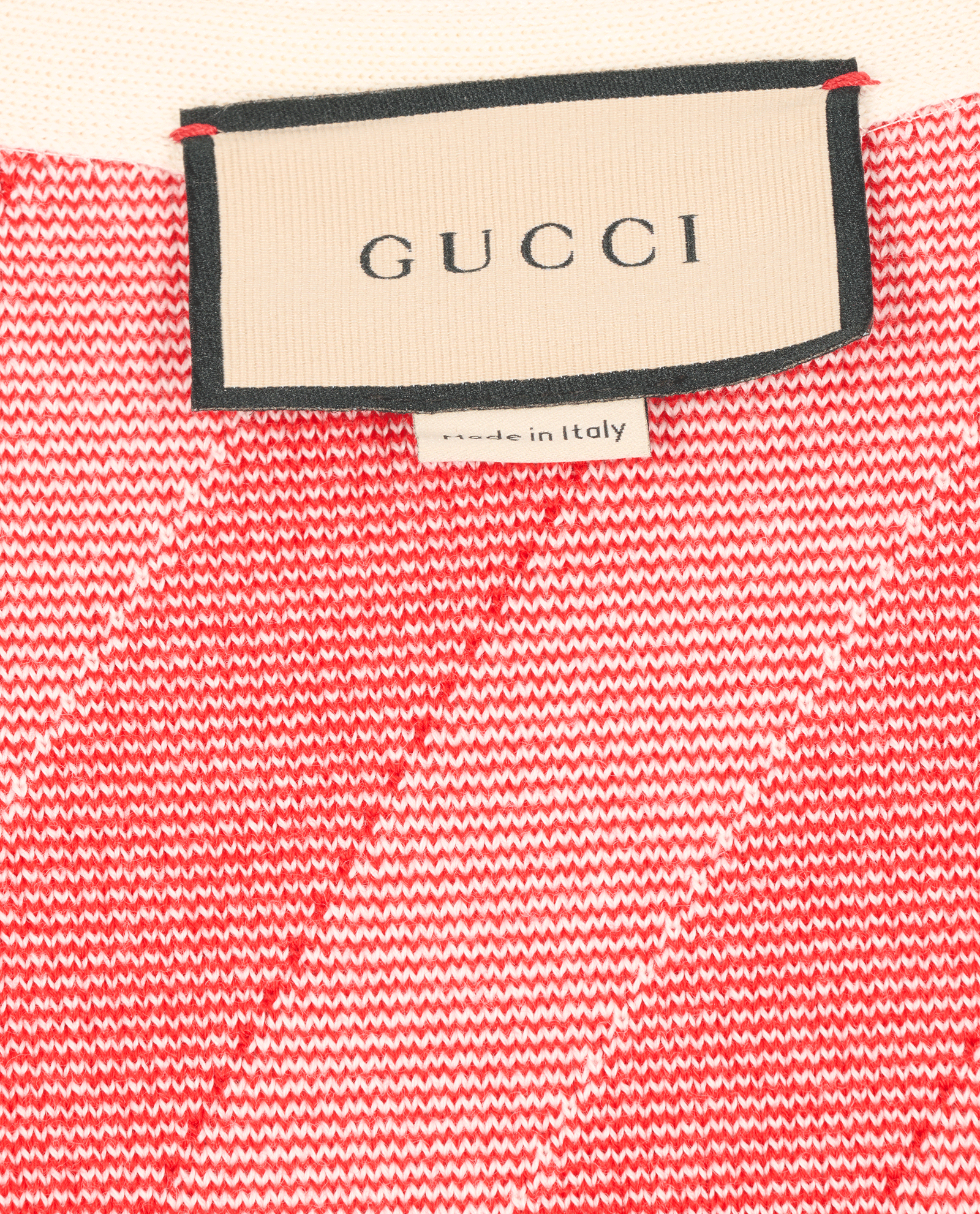 Gucci Striped Long Dress, &pound;320, Clothing, Red/White, Wool, Other view