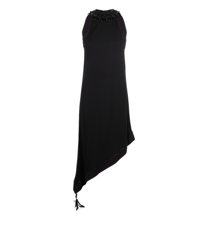 Louis Vuitton Asymmetric Dress, £370, Clothing, Black, Viscose, Front view