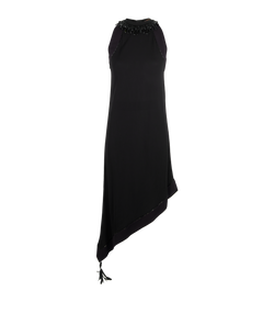 Louis Vuitton Asymmetric Dress, Viscose, Black, UK8, 3*