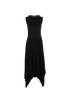 Joseph Dera Pleated Crepe Dress, &pound;180, Clothing, Black, Polyester (Polymer), Front view