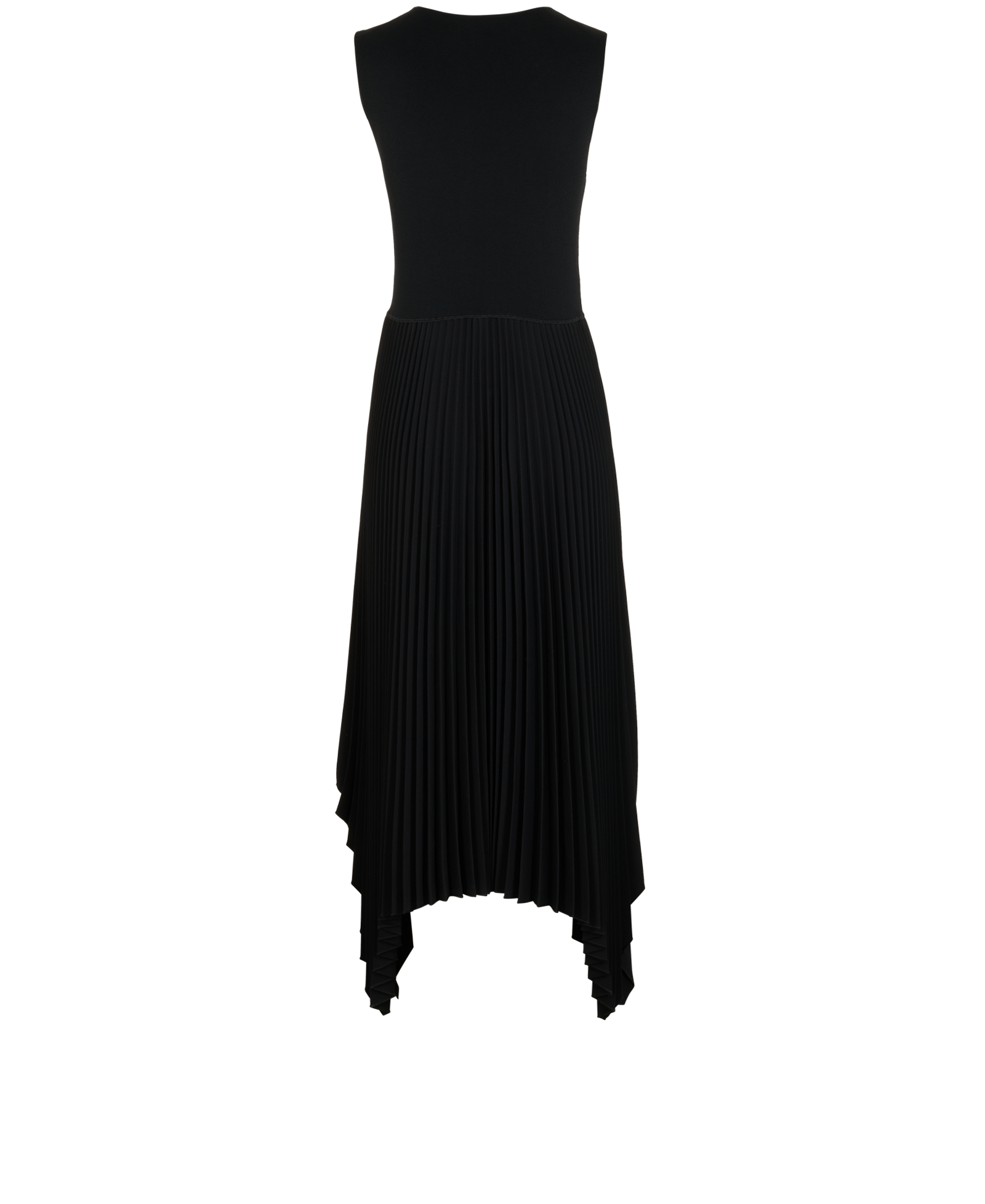 Joseph Dera Pleated Crepe Dress, &pound;180, Clothing, Black, Polyester (Polymer), Back view