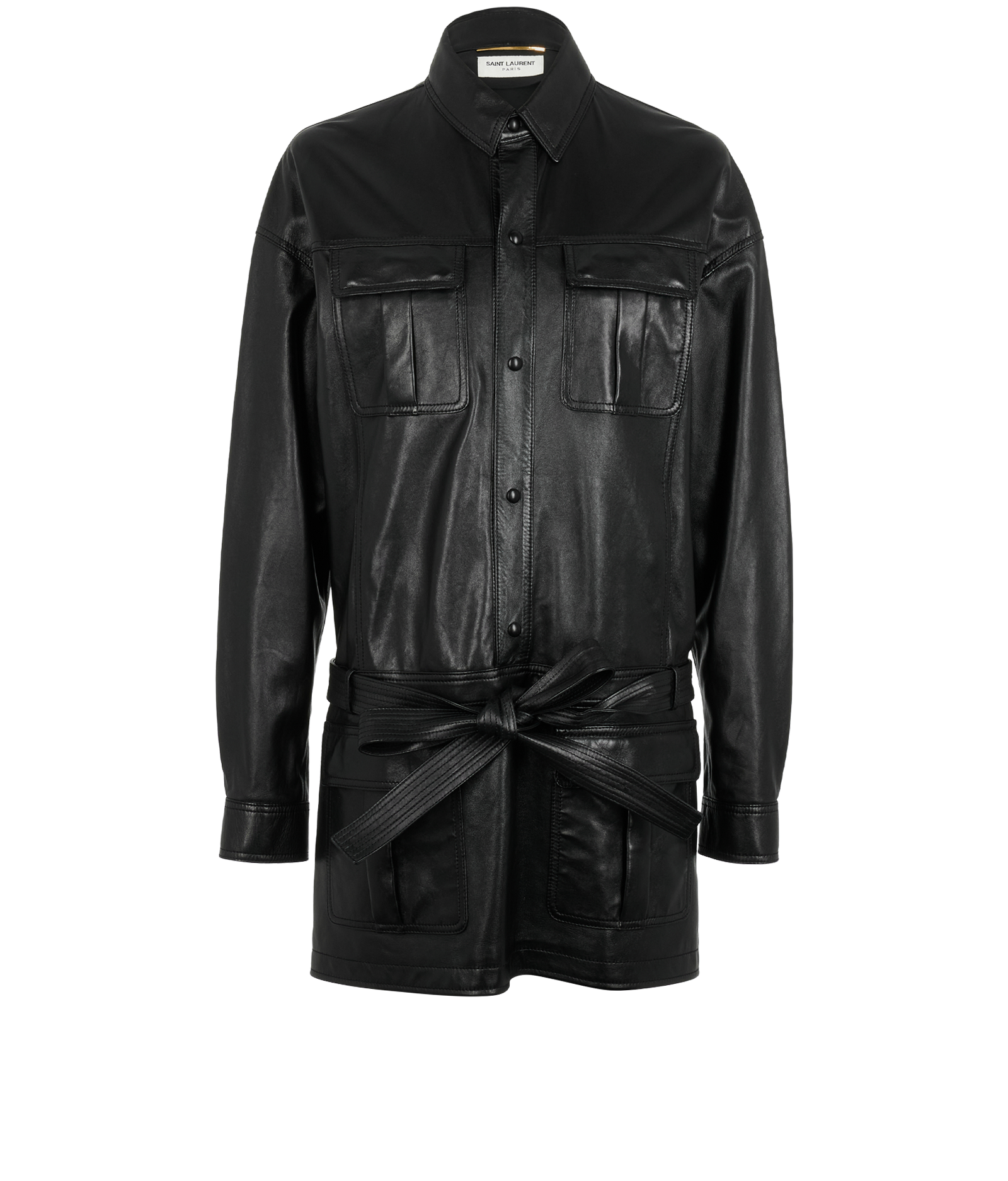 Pre-loved Saint Laurent 2018 Tie-Waist Dress - 495