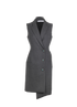 Christian Dior Asymmetric Blazer Dress, £550, Clothing, Grey, Wool, Front view
