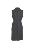 Christian Dior Asymmetric Blazer Dress, £550, Clothing, Grey, Wool, Back view