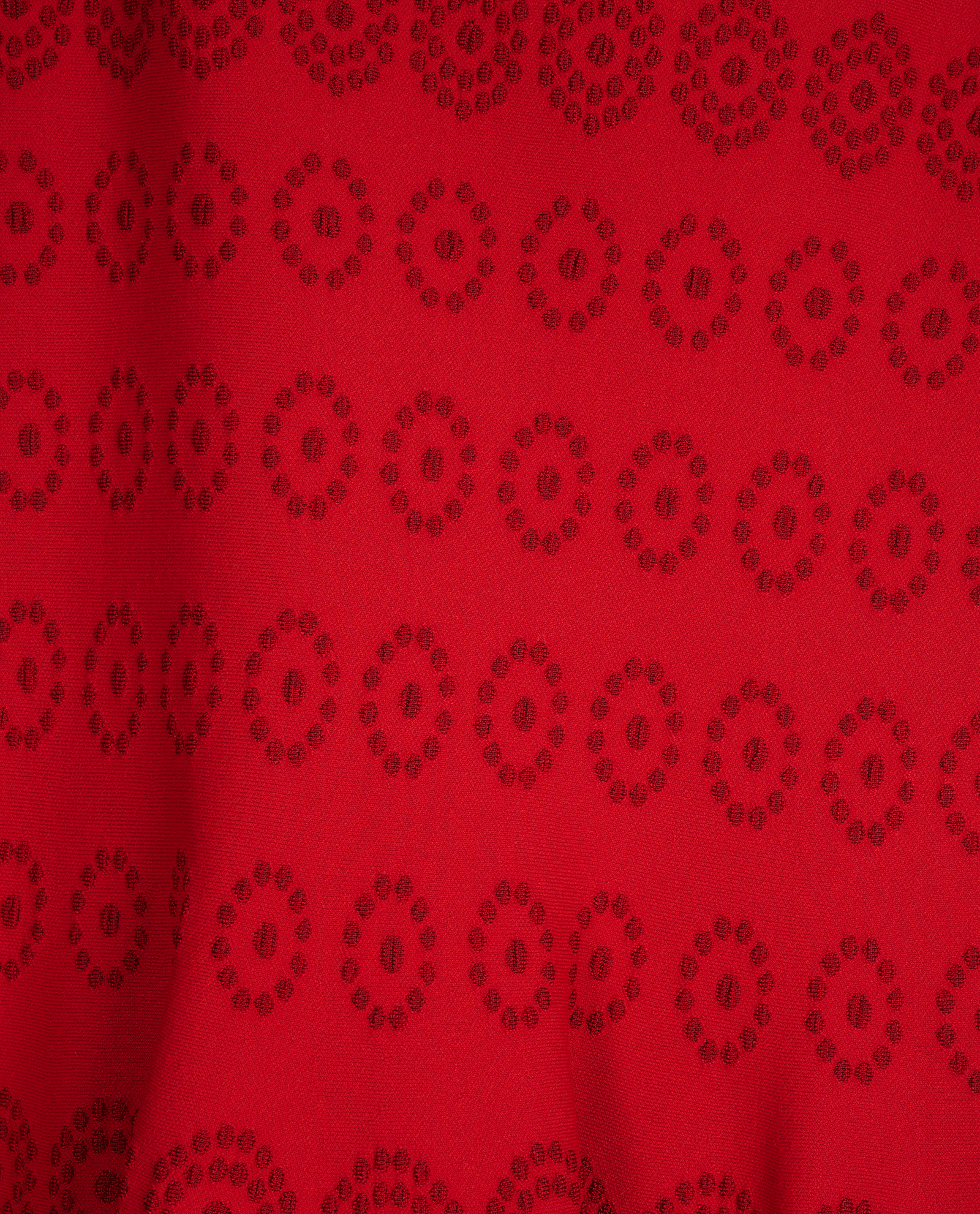 Alaia Jacquard Knit Dress, &pound;270, Clothing, Red, Polyester/Viscose, Other view