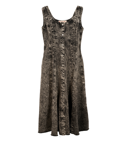 Marni Denim Dress, &pound;120, Clothing, Black, Cotton, Front view