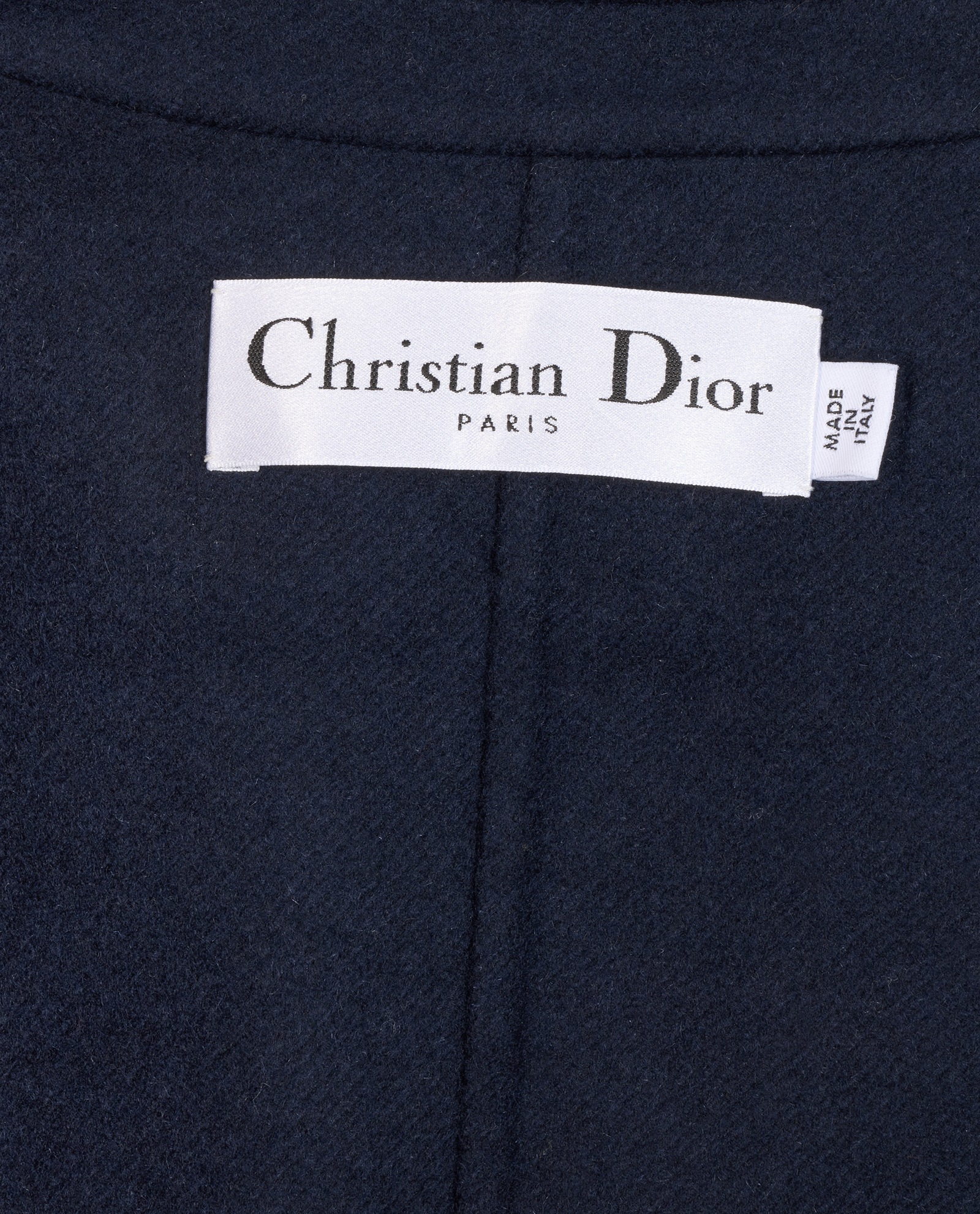 Christian Dior Double-Breasted Sleeveless Blazer Dress, &pound;450, Clothing, Navy, Wool, Other view