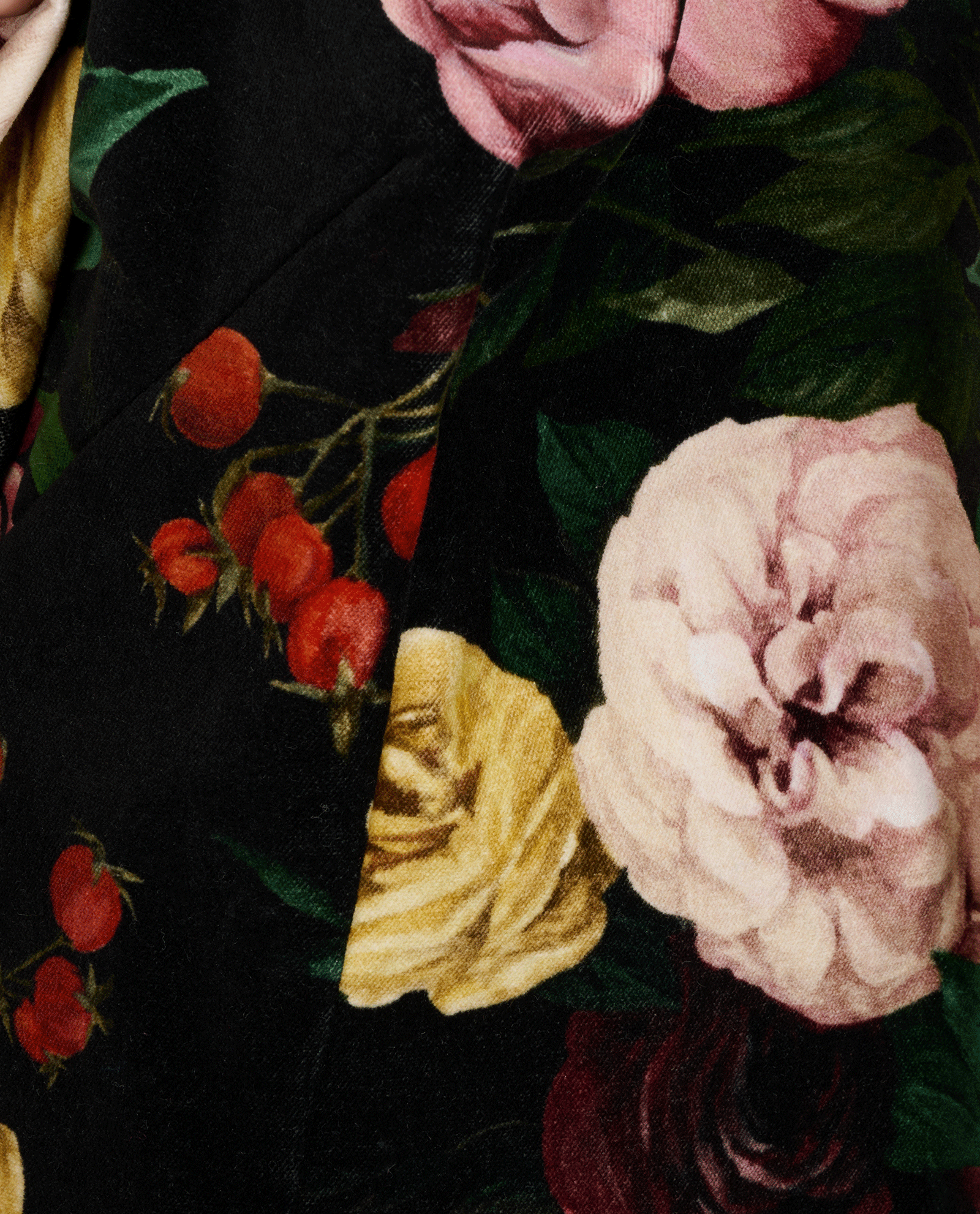 Dolce & Gabbana Floral Mini Dress, &pound;175, Clothing, Black/Green/Red, Cotton, Other view