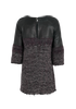 Chanel Front Pockets Tweed Dress, &pound;550, Clothing, Black/Purple, Leather/Wool, Back view
