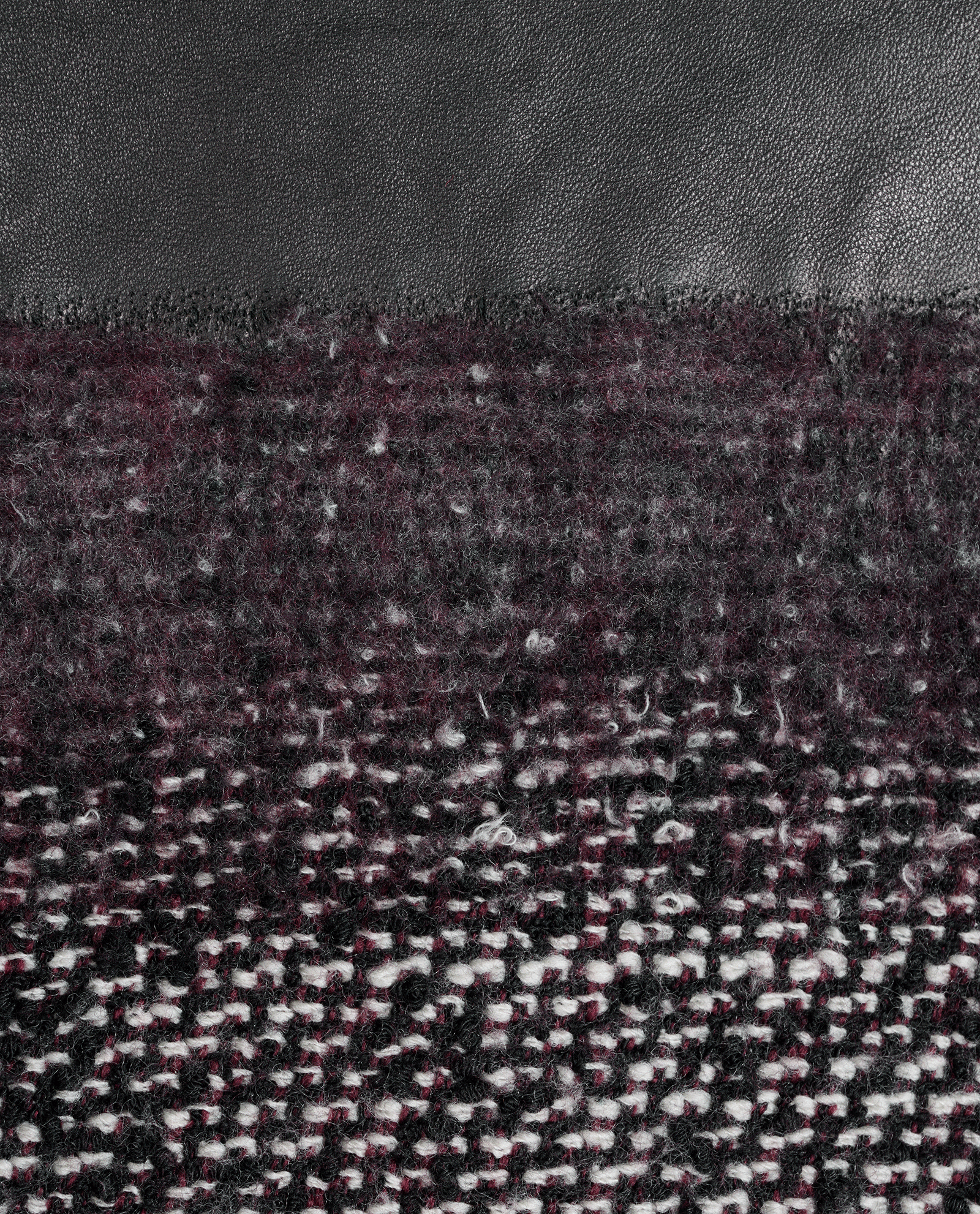 Chanel Front Pockets Tweed Dress, &pound;550, Clothing, Black/Purple, Leather/Wool, Other view