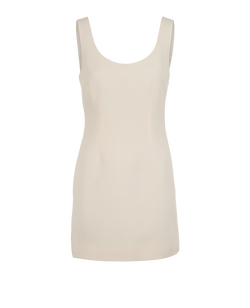 Valentino Mini Crepe Dress, Wool, Cream, UK6, 3*
