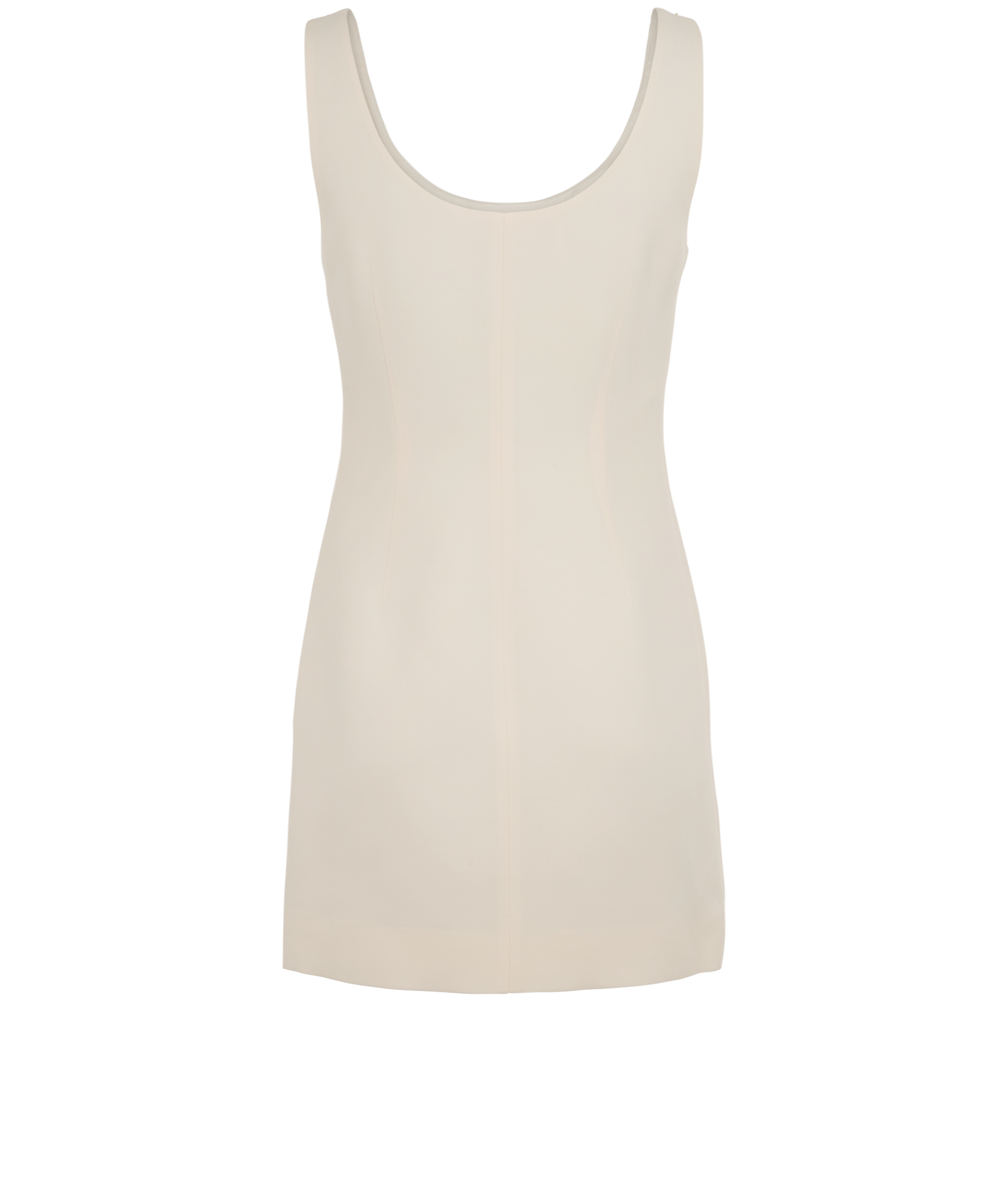 Valentino Mini Crepe Dress, &pound;295, Clothing, Cream, Wool, Back view