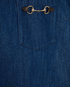 Gucci Horsebit Stone Washed Mini Dress, &pound;320, Clothing, Blue, Cotton, Other view