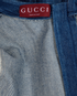 Gucci Horsebit Stone Washed Mini Dress, &pound;320, Clothing, Blue, Cotton, Other view