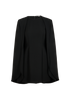 Stella McCartney Caped Mini Dress, &pound;350, Clothing, Black, Viscose/Wool, Front view