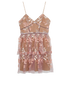 Self-Portrait Floral Embellished Dress, &pound;110, Clothing, Pink, Polyester (Polymer), Front view