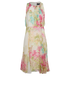 Max Mara Floral Dress, &pound;90, Clothing, Cream, Silk, Front view