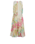 Max Mara Floral Dress, &pound;90, Clothing, Cream, Silk, Back view