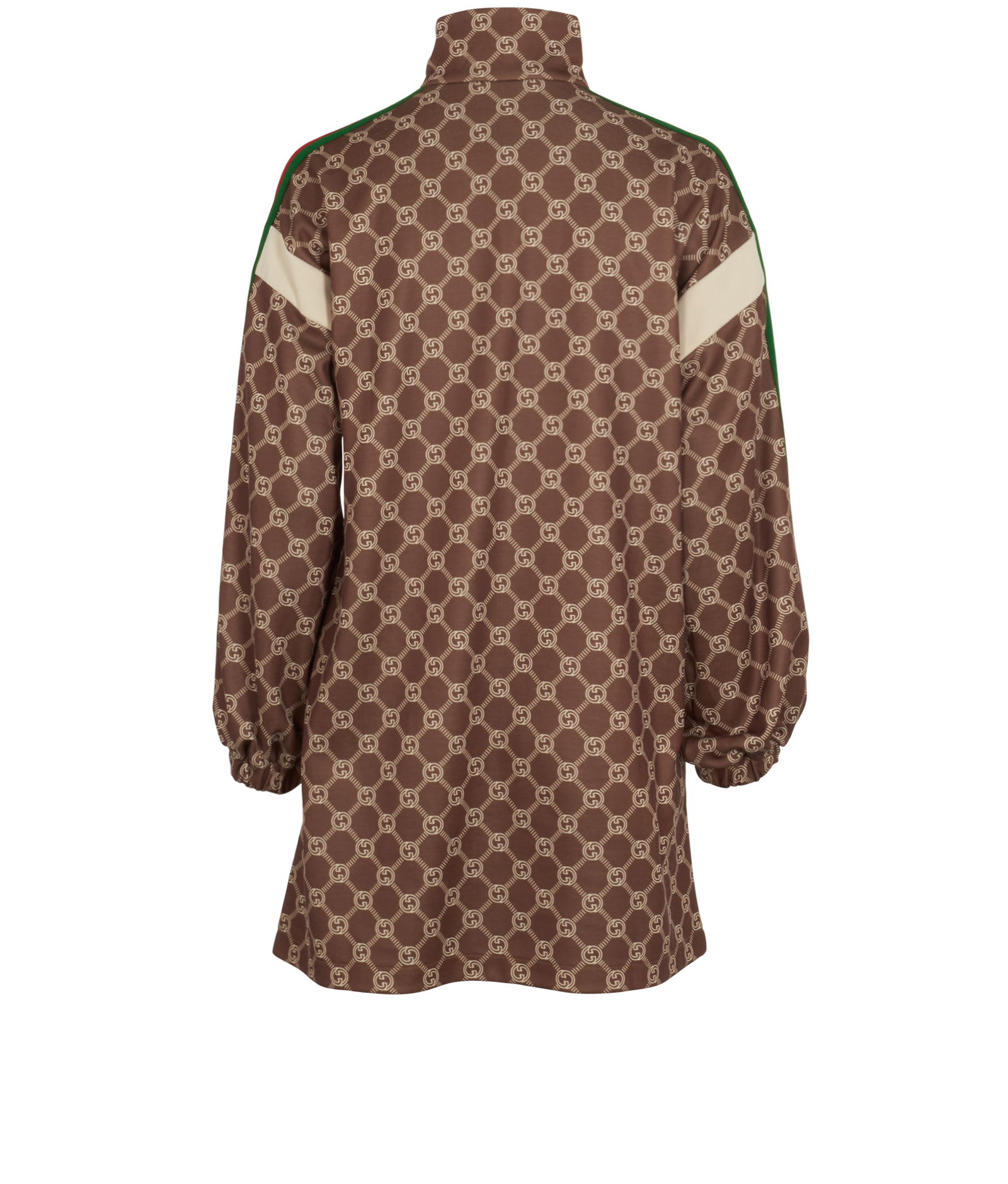 Gucci Interlocking G Technical Dress, &pound;420, Clothing, Brown, Cotton/Polyester (Polymer), Back view