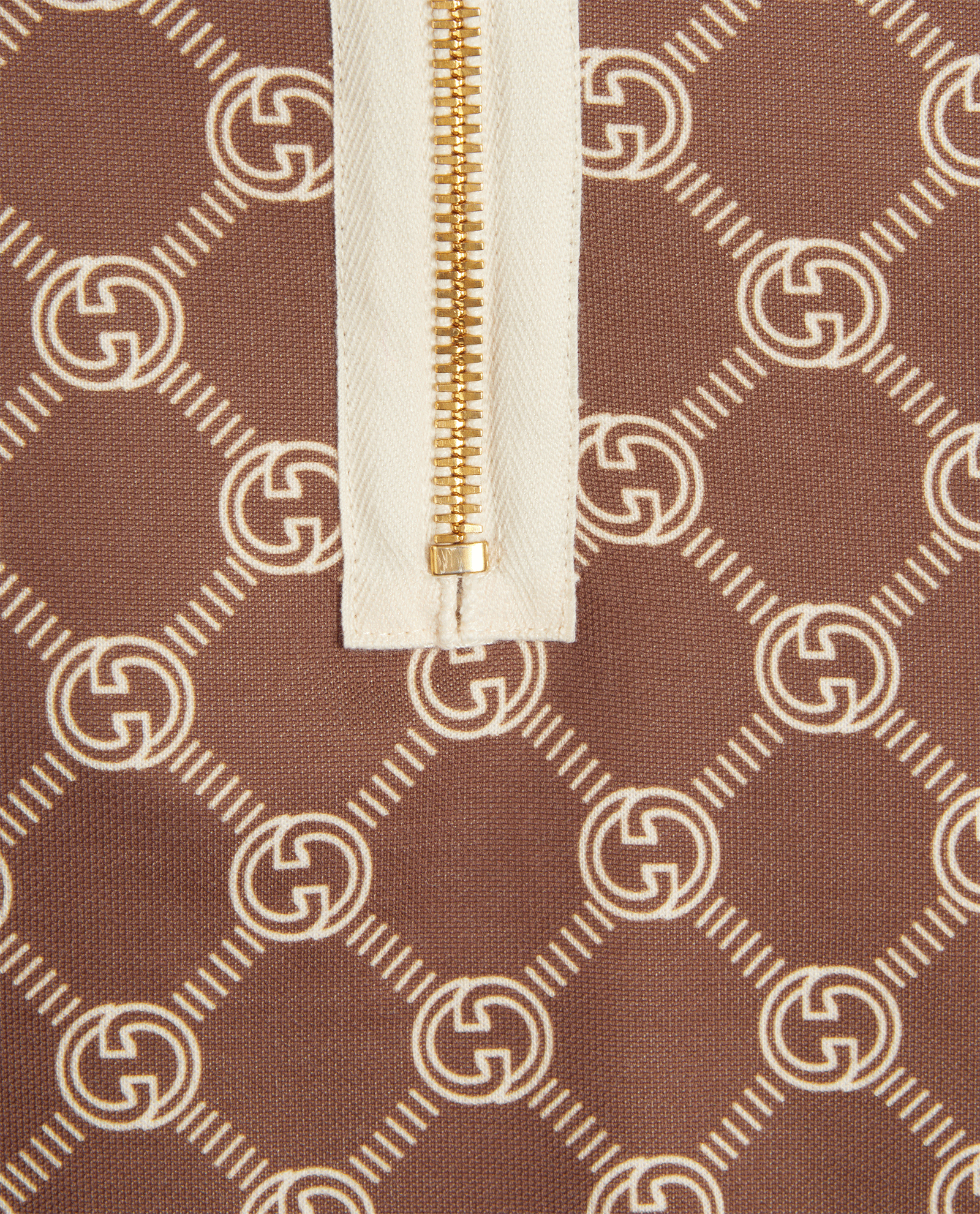 Gucci Interlocking G Technical Dress, &pound;420, Clothing, Brown, Cotton/Polyester (Polymer), Other view