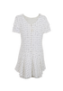 Chanel Tweed Mini Dress, &pound;610, Clothing, Black/White, Cotton, Back view
