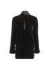 Saint Laurent Velvet Mini Dress, &pound;330, Clothing, Black, Silk/Viscose, Front view