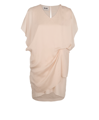 Acne Tunic Dress, &pound;80, Clothing, Cream, Polyester Mix, Front view