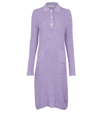 Acne Studios Knitted Polo Dress, front view