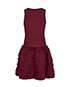 Alaia Sleeveless Ruffle Skirt Dress, back view