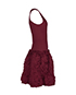 Alaia Sleeveless Ruffle Skirt Dress, side view