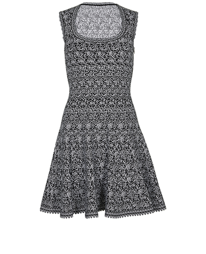 Alaia Labyrinth Sleeveless Dress, front view