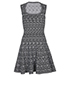 Alaia Labyrinth Sleeveless Dress, front view