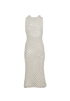 Alaia Open-Knit Maxi Dress, &pound;550, Clothing, White, Cotton/Polyester (Polymer), Back view