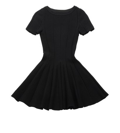 Alaia Panel Mini Dress, &pound;130, Clothing, Black, Viscose, Front view