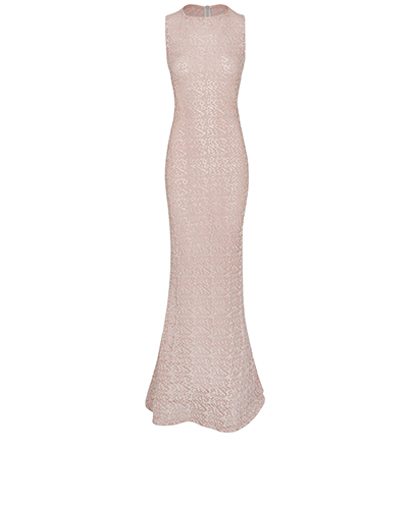 Alaia Knitted Long Gown, front view