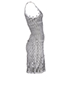 Alaia Vertical Stripe Bodycon Dress, side view