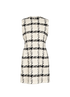 Alexander McQueen Tweed Plaid Dress, front view