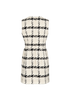 Alexander McQueen Tweed Plaid Dress, back view