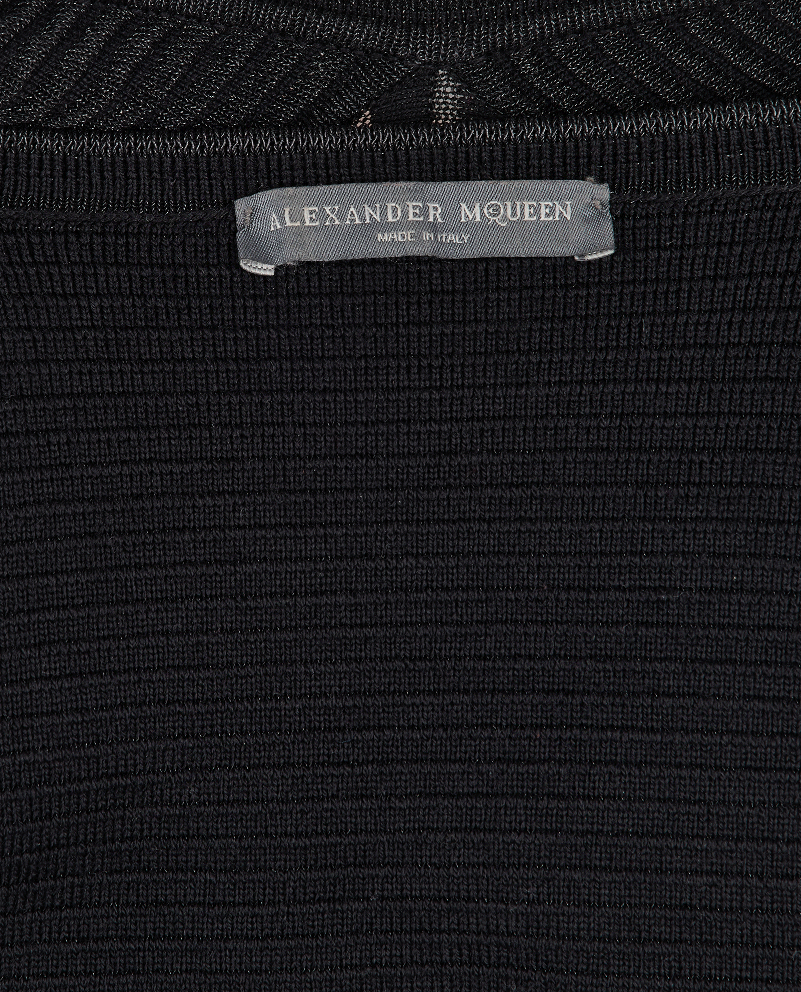 Alexander McQueen A-Line Mini Dress, &pound;250, Clothing, Black, Wool, Other view