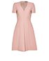 Alexander McQueen A-Line Box Pleated Dress, front view